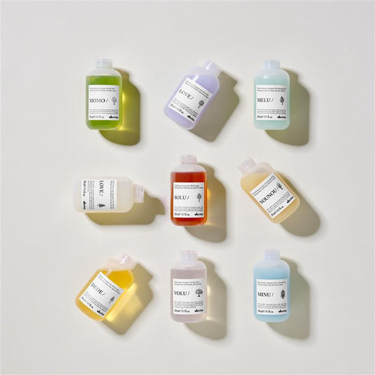Davines Essential Haircare product lineup at Mahne Roots Collective